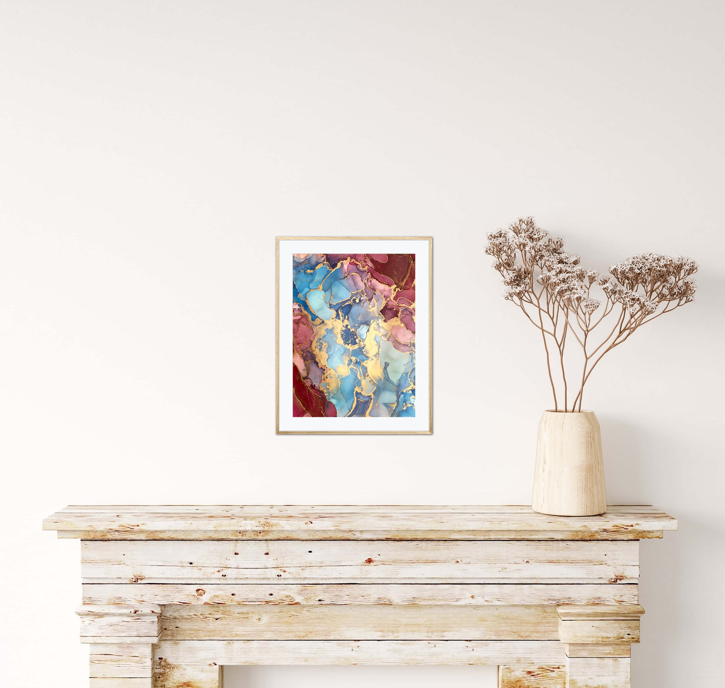 Ethereal Fragments, 2024. Handmade Origignal Art 22 x 32 cm (8.7 x 12.6 inches)