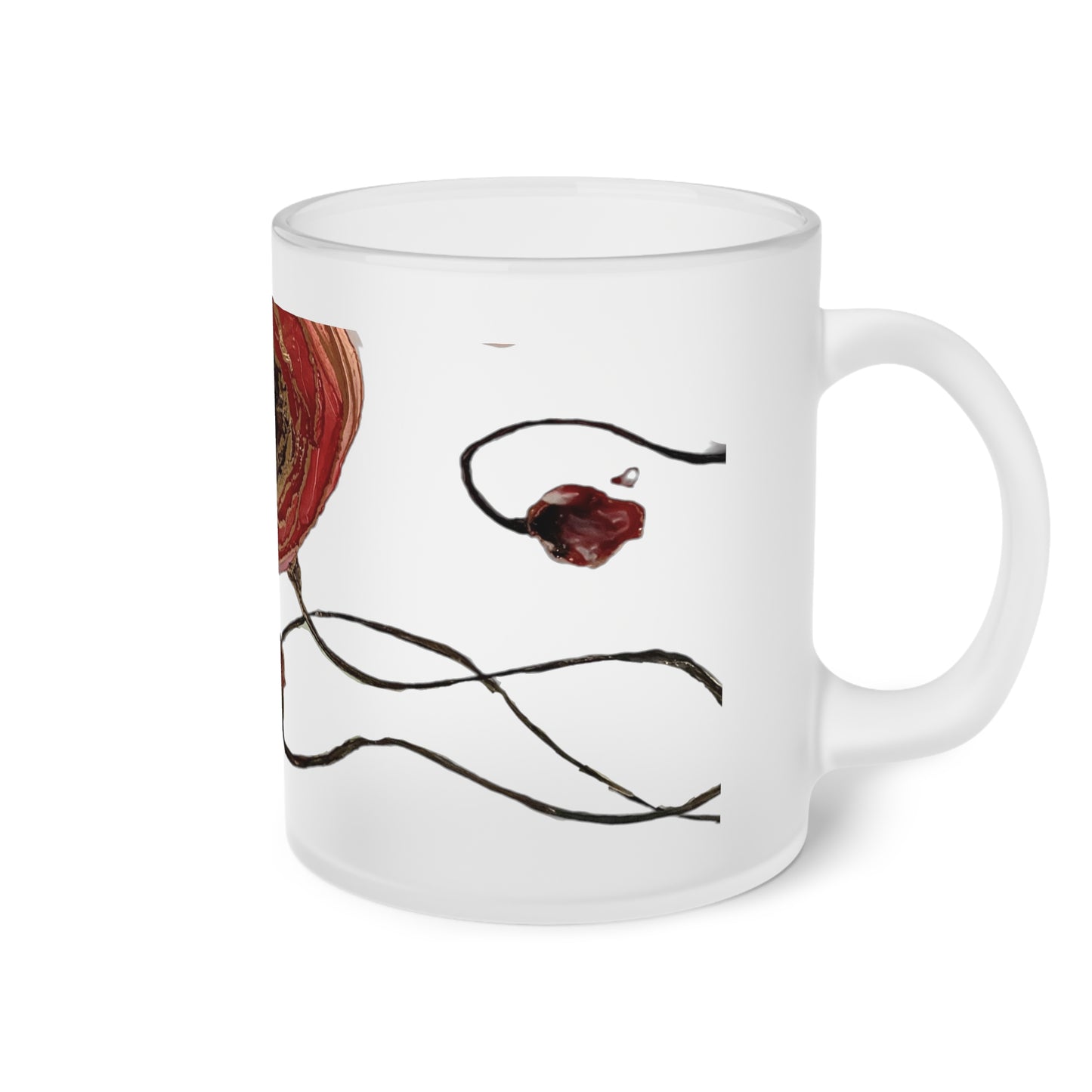 Frosted Glass Mug - Live & Shine in Art by Sofi Lavrin