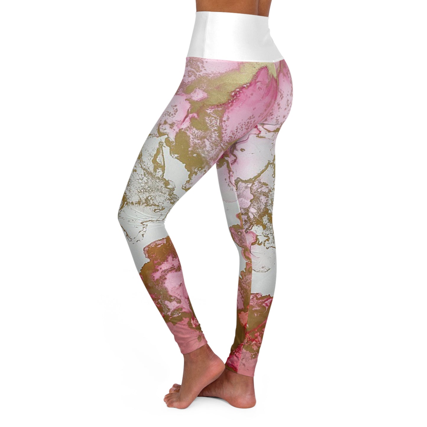 High Waisted Yoga Leggings (AOP)