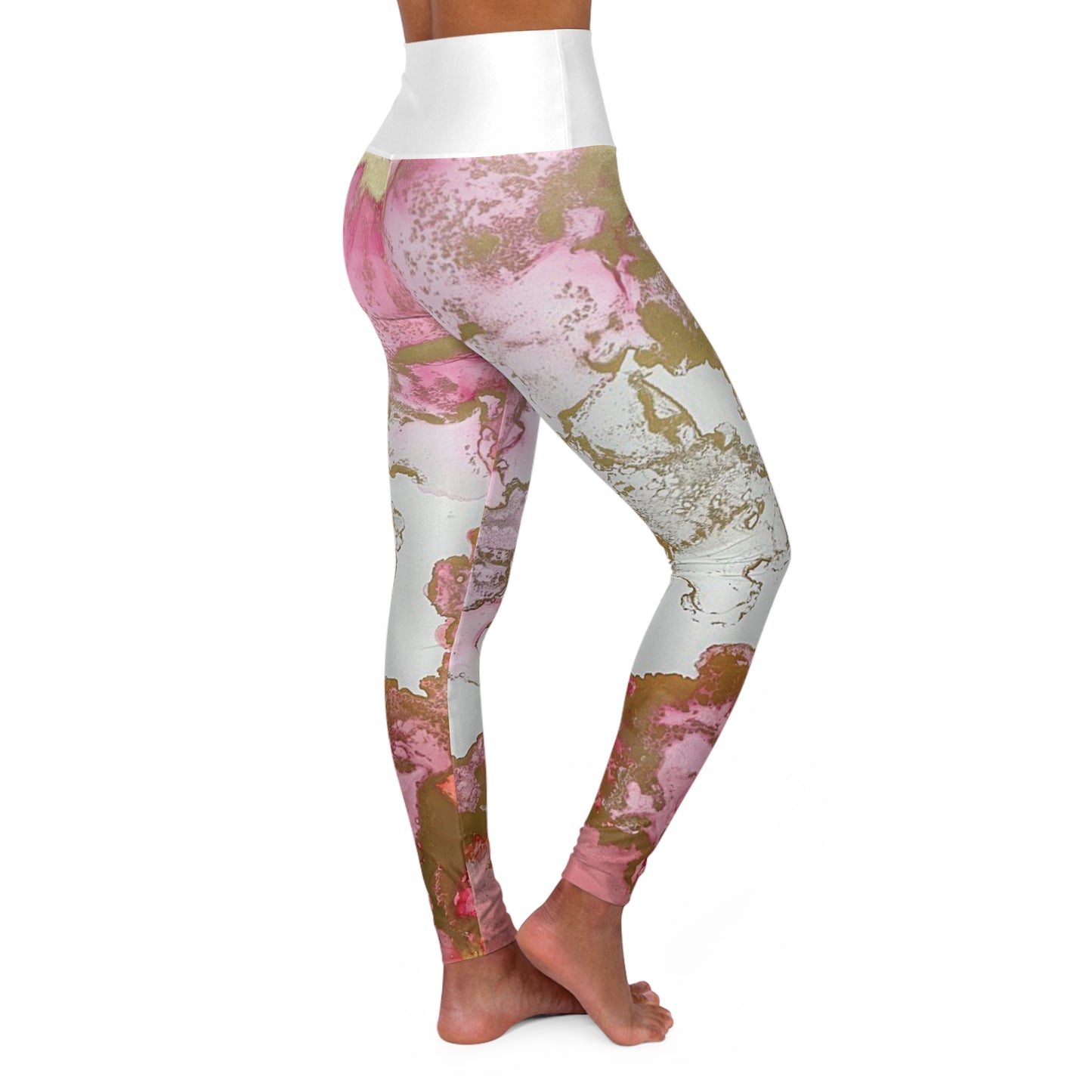 High Waisted Yoga Leggings (AOP)