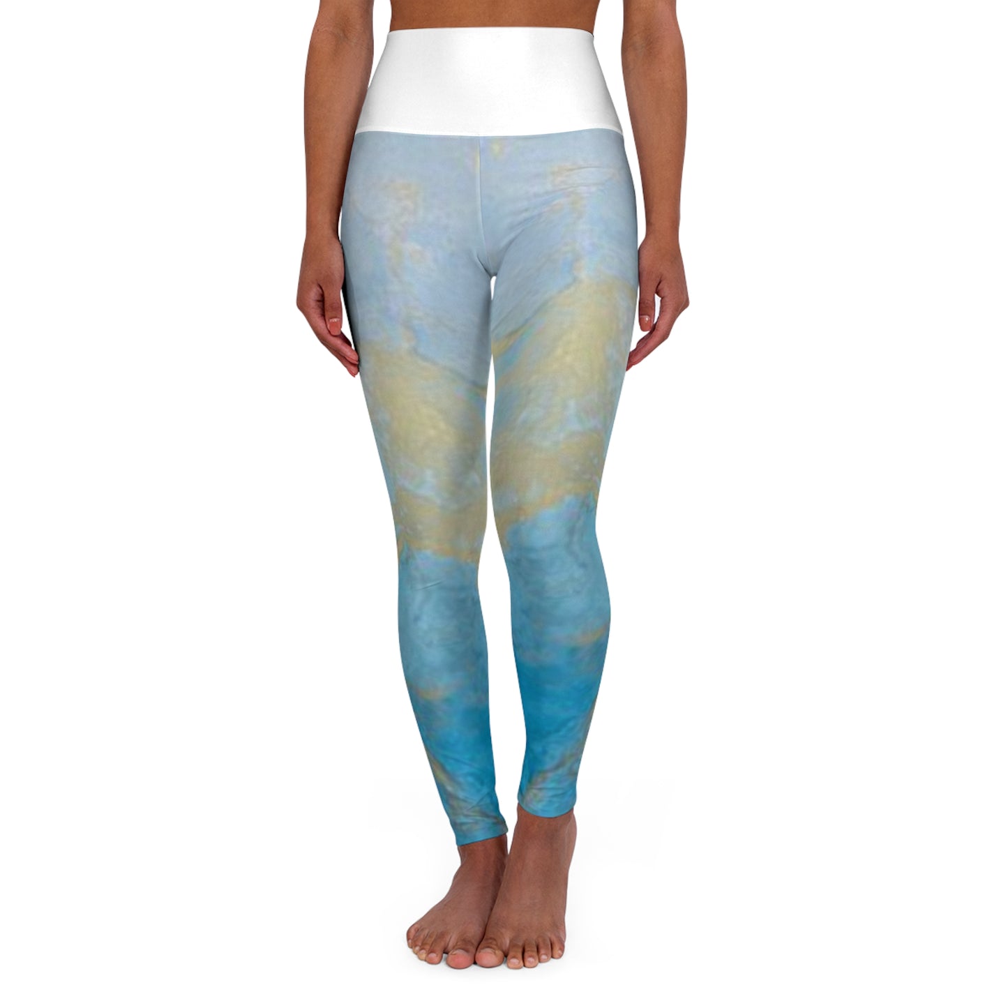 High Waisted Yoga Leggings (AOP)