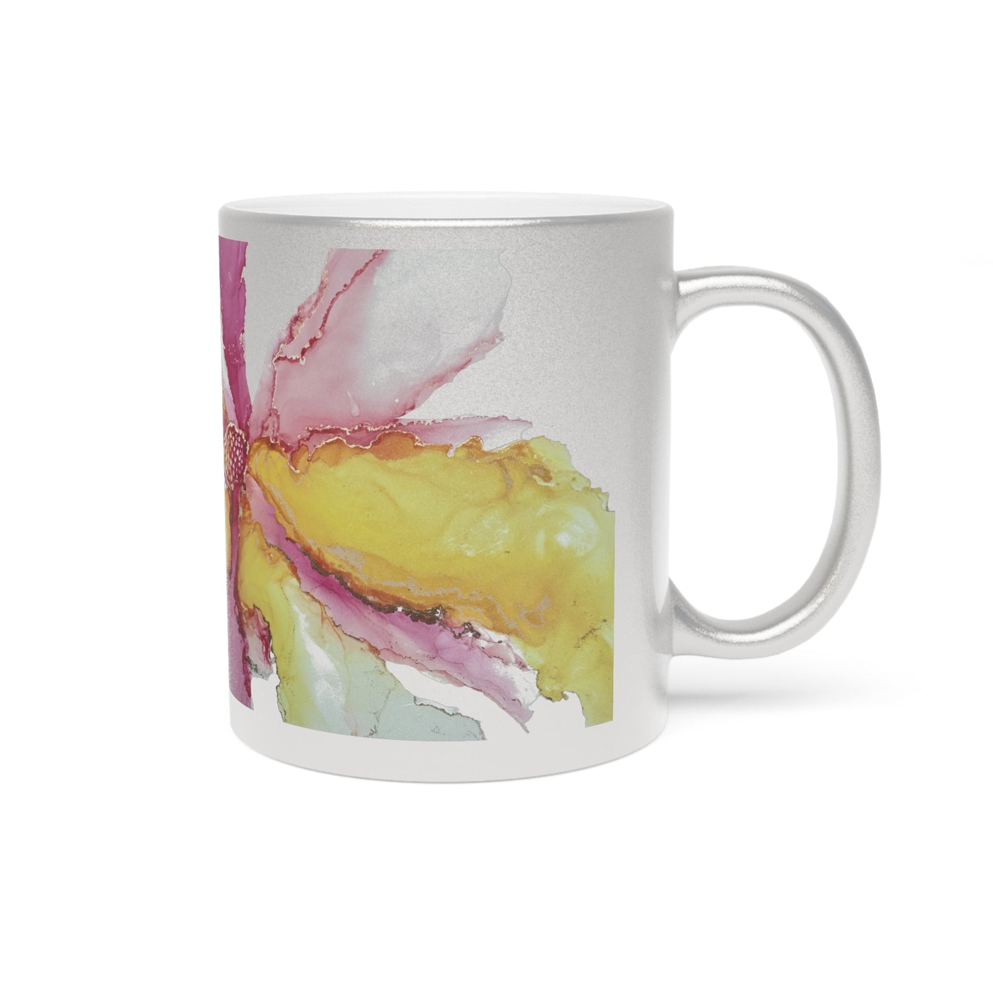 Metallic and Golden Finish Mug - Live & Shine in Art by Sofi Lavrin | Mindfulness Inspirational Coffee Cup